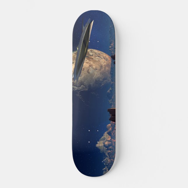 Skate Paisagem Internacional de OVNI-SciFi (Frente)
