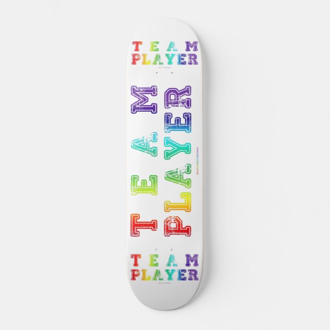 Skate Palavras do Team Player do SlipperyJoe: orgulho co (Frente)