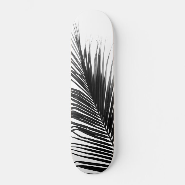 Skate Palm Leaf Black & White DelCE #1 #tropical #wall (Frente)