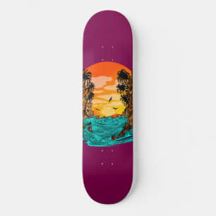 Skate Palm Tree Sunset
