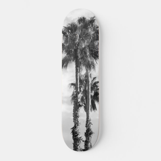 Skate Palm Trees Black White #1 #wall #art (Frente)