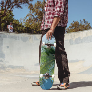 Skate Palmas de Paraíso Caribe #2 #tropical #ocean #wall