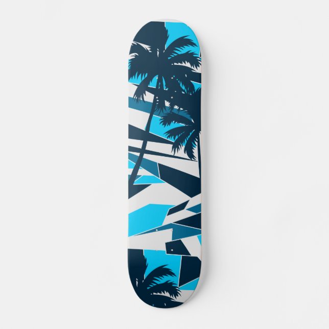 Skate palmeiras abstrato surf (Frente)