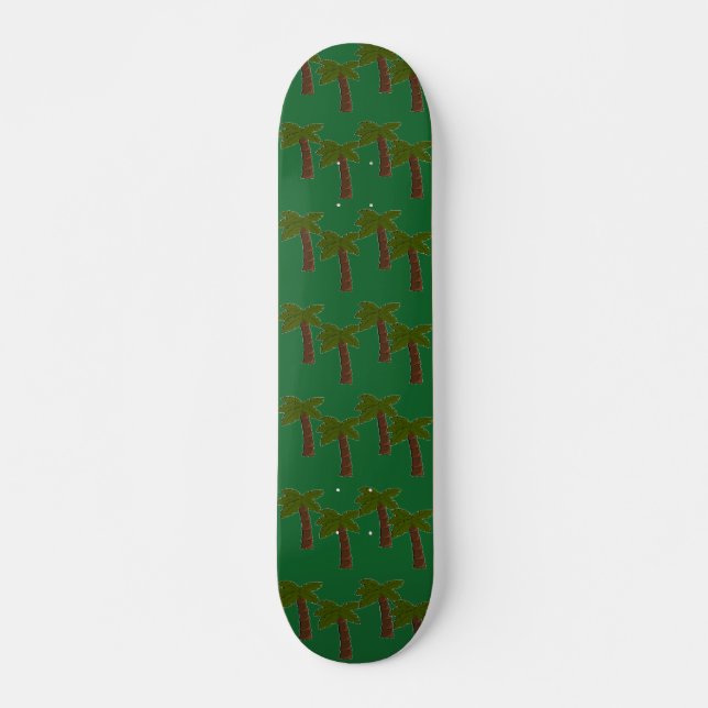 Skate Palmeiras em verde escuro (Frente)