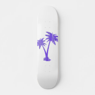 Skate Palmeiras Tropicais Silhouette Preta