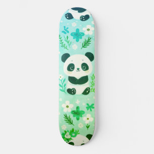 Skate Panda Bear Pattern Green Impressão