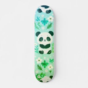 Skate Panda Bear Pattern Green Impressão