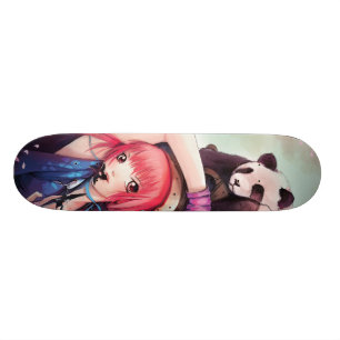 Skate Pandas de Ninja do pêssego