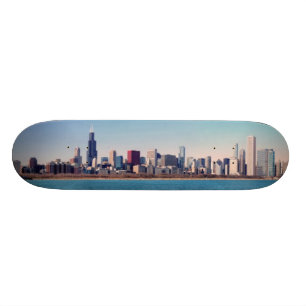 Skate Panorama da skyline de Chicago