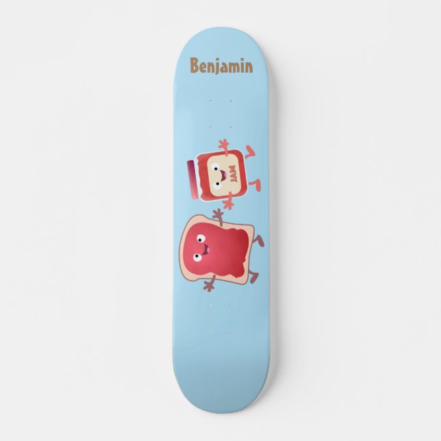 Skate Pão engraçado e personagens de desenho animados de (Frente)