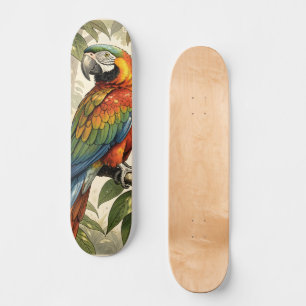 Skate Papagaio no desenho da árvore