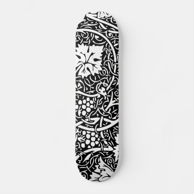 Skate Papel de Parede com Padrão de Uva de William Morri (Frente)