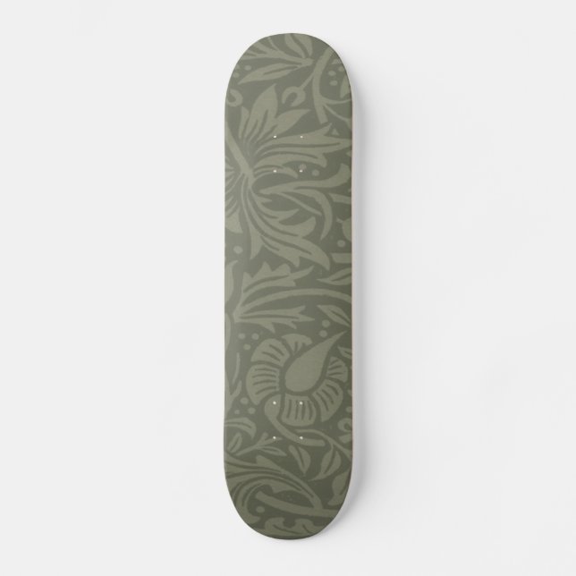 Skate Papel de parede floral Narciso William Morris (Frente)
