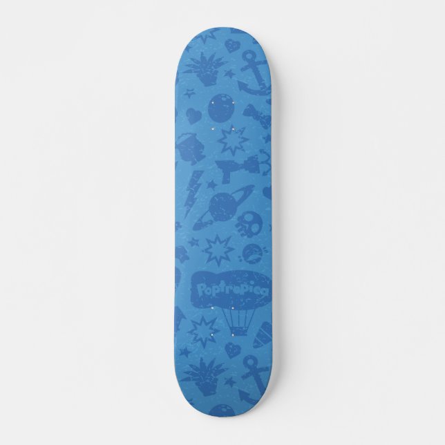 Skate Papelão Poptropica - Vintagem em Coloração (Frente)