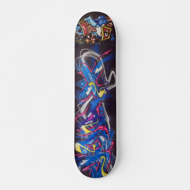 Skate Parede dos grafites de Joax & de Eis (Frente)