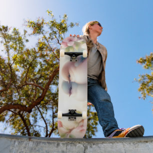 Skate Pássaros de Amor da Primavera Flor de Cerejeira Fl