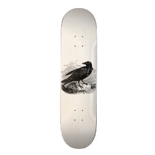 Skate Pássaros personalizados corvo do pássaro do pret