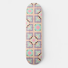Skate Pastel Geometric Tile Pattern | Pink Mint Purple 