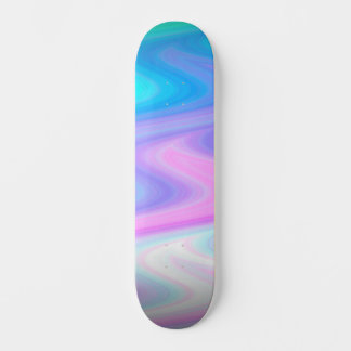 Skate Pastel Peacock Waves