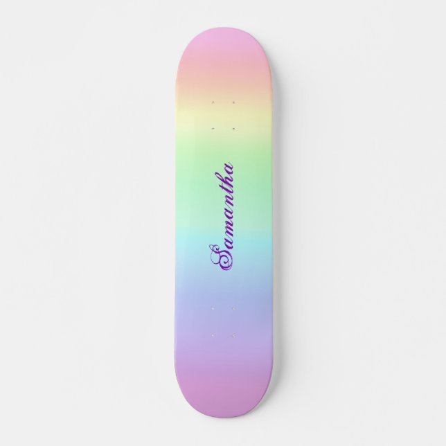 Skate Pastel Rainbow Aestic Purple Name (Frente)