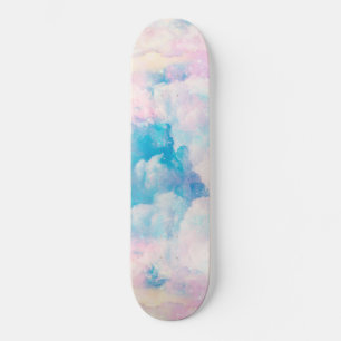 Skate Pastel Rainbow Cloudy Sky Aestético