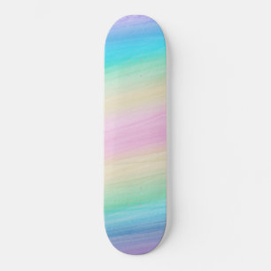 Skate Pastel Unicorn Rainbow Watercolor #2