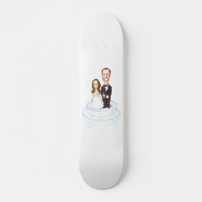Skate Patinação com William & Kate Skateboards Reais (Frente)