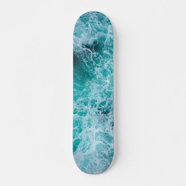 Skate Patineta Blue Ocean waves (Frente)