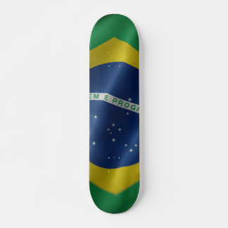 Skate Patineta Flamante Bandera De Brasil
