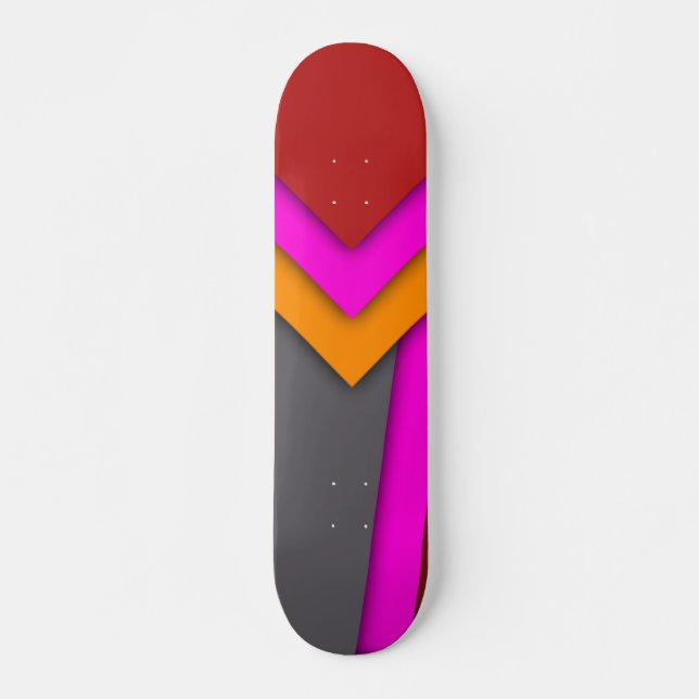 Skate Patineta Geométrico Arte Abstracto (Frente)