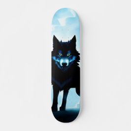 Skate Patineta Lobo Salvaje Atento En Zona Fría