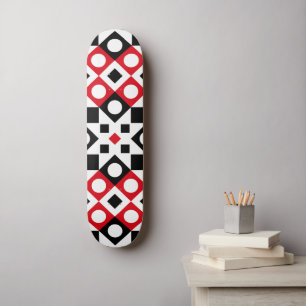 Skate Pattern Stylish Modern Geometric Vintage