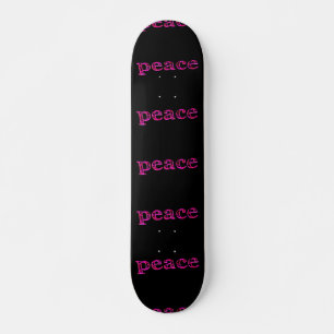 Skate paz rosa a preto