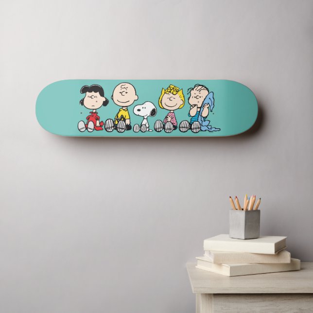 Skate Peanuts Gang Sentado Junto (Arte de parede (Horz))