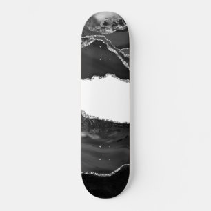 Skate Pedra Moderna de Tendência Moderna do Agate Preto