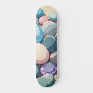 Skate Pedras coloridas pastéis