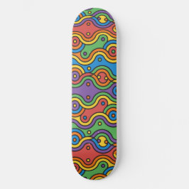Skate Pegue O Quadro De Arte Abstrato Wave