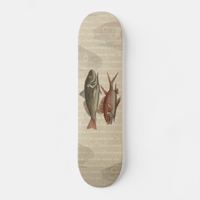 Skate Peixe Red Perch Pescador Art (Frente)