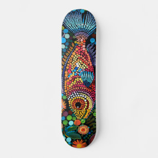 Skate Peixe Sorridente - Estilo aborígene - Pavimento do
