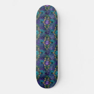 Skate Pena de Pavão Feminina Borboleta Fantasia 