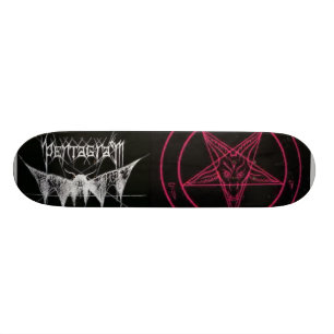 Skate pentagram, satanism, raio