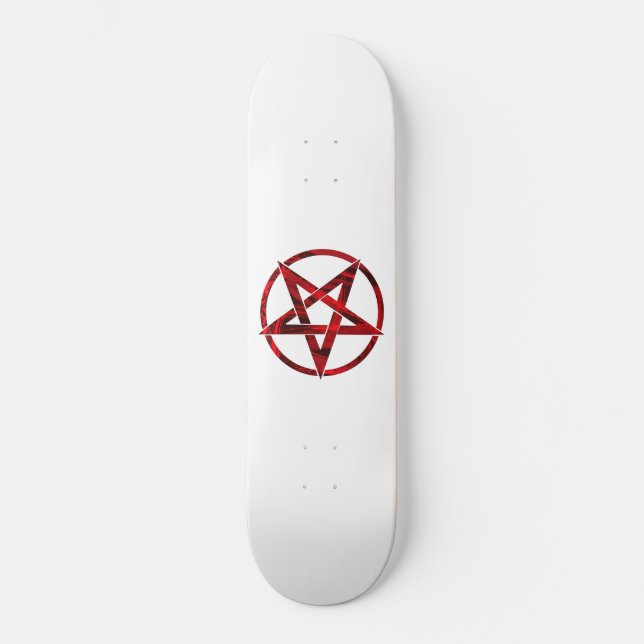Skate Pentagrama do Diabo Vermelho (Frente)