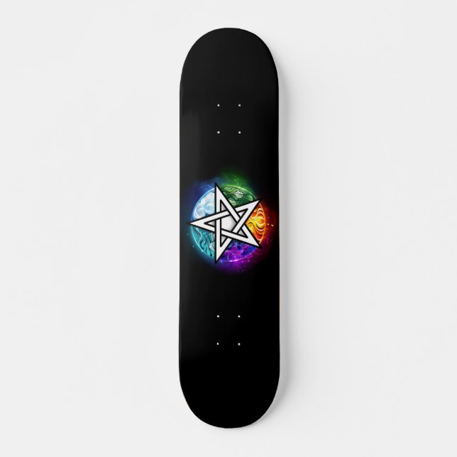 Skate pentagrama wiccano (Frente)