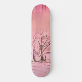 Skate Pente-de-ballerina rosa clássico