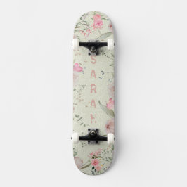 Skate Peony & Butterflies Sage Aesthetic