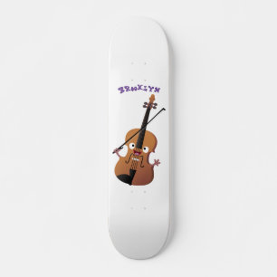 Skate Personagem de desenho animado musical de violino e