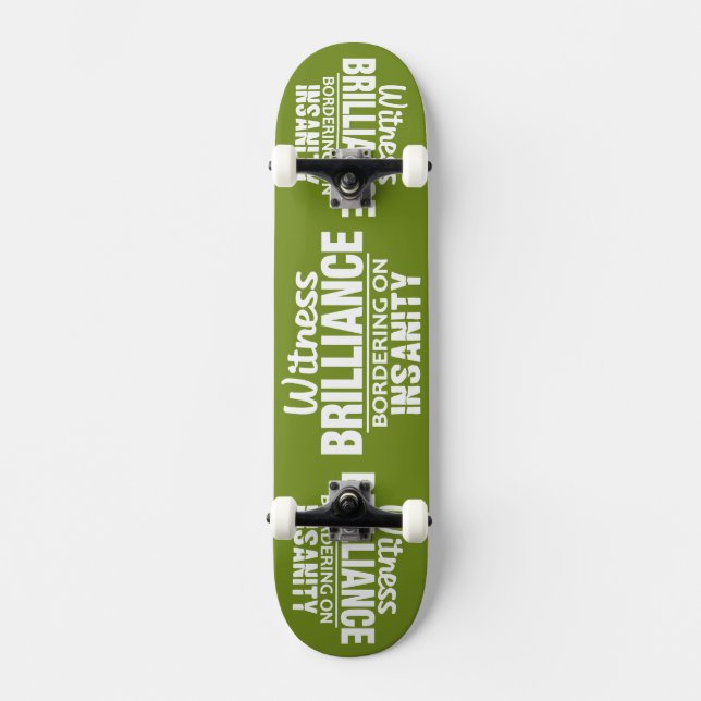 skate personalizado BRILLIANCE VS INSANITY (Frente)