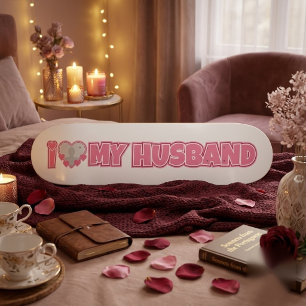 Skate Personalizado Eu Amo Meu Marido - Adicionar Foto D