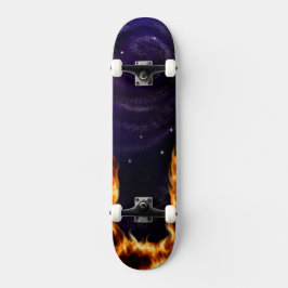Skate Personalizado Galaxy On Fire