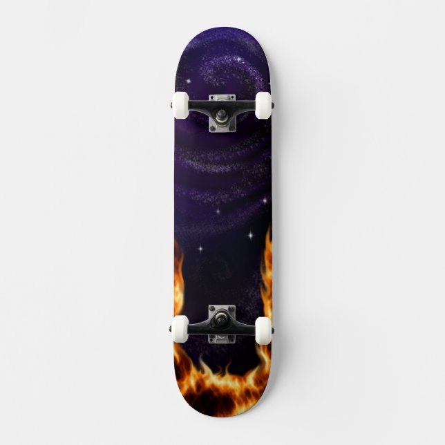 Skate Personalizado Galaxy On Fire (Frente)